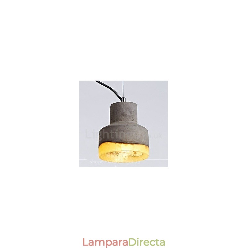 Lámpara colgante de hormigón contemporánea moderna de 1 luz
