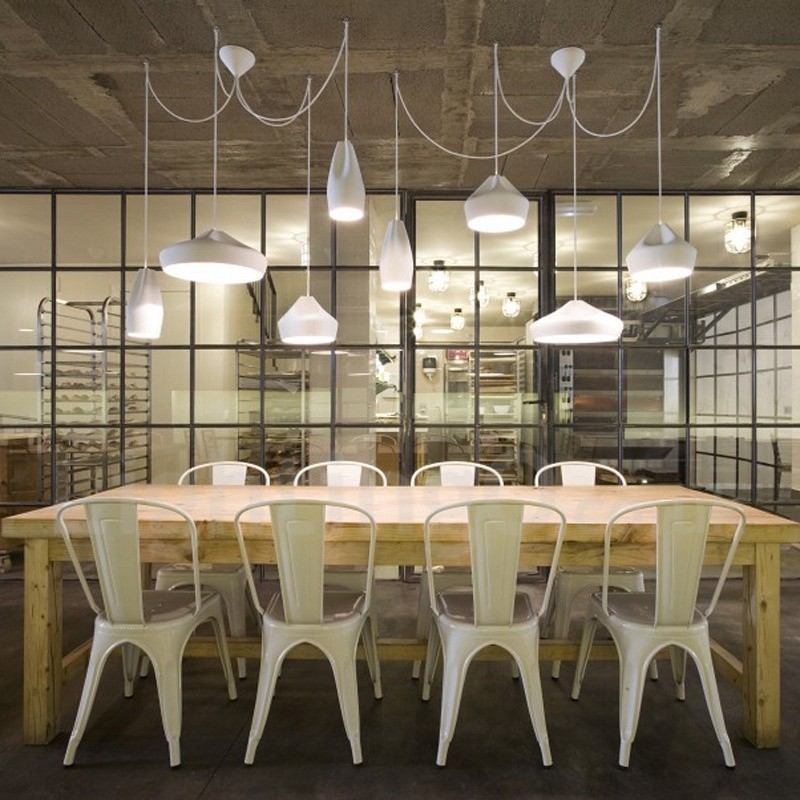 Lámpara colgante moderna contemporánea multicolor