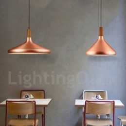 Lámpara colgante moderna contemporánea de metal de 1 luz