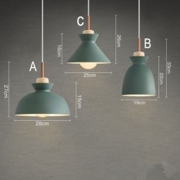 Lámpara colgante moderna y contemporánea de metal multicolor