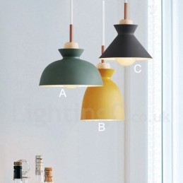 Lámpara colgante moderna y contemporánea de metal multicolor