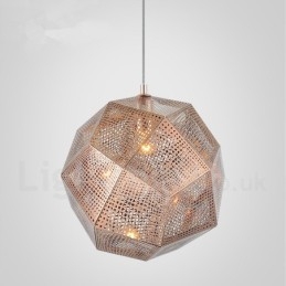 Lámpara colgante moderna contemporánea de una luz con forma de globo