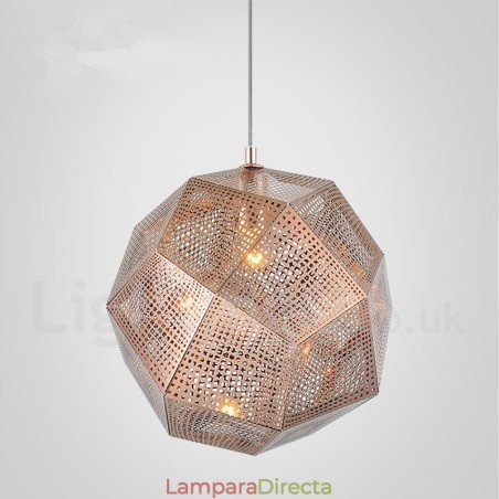 Lámpara colgante moderna contemporánea de una luz con forma de globo Lámpara colgante moderna contemporánea de una luz con forma de globo