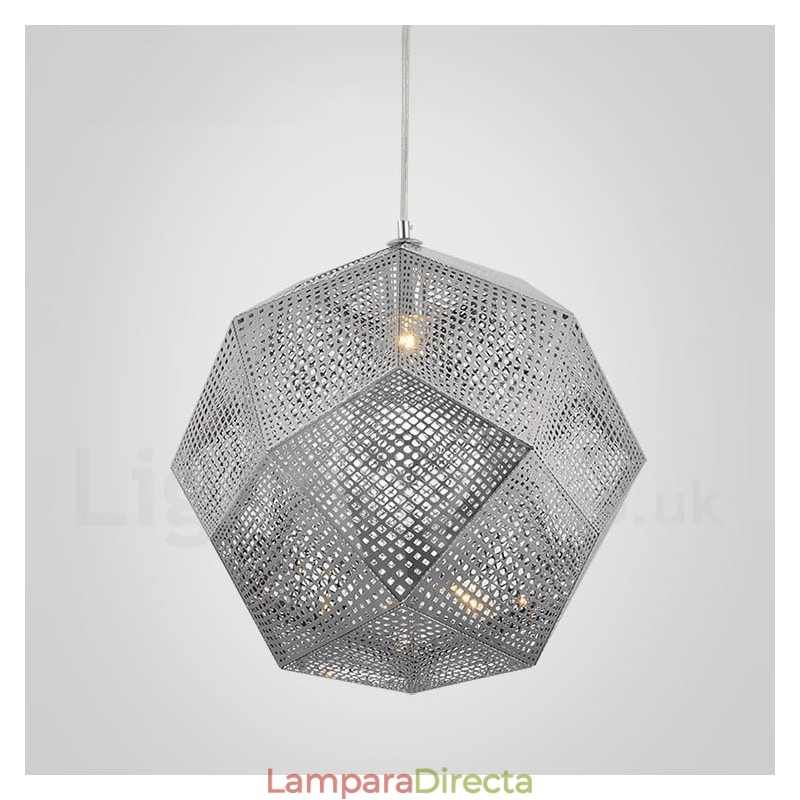 Lámpara colgante moderna contemporánea de una luz con forma de globo