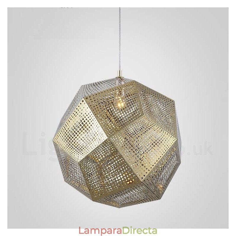Lámpara colgante moderna contemporánea de una luz con forma de globo