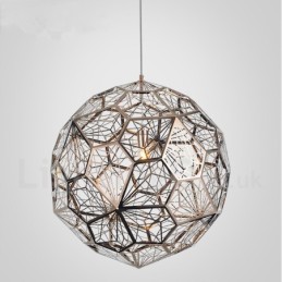 Lámpara colgante moderna contemporánea de una luz con forma de globo