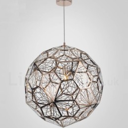 Lámpara colgante moderna contemporánea de una luz con forma de globo