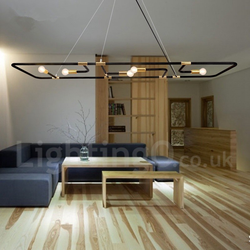 Lámpara colgante contemporánea moderna de 5 luces