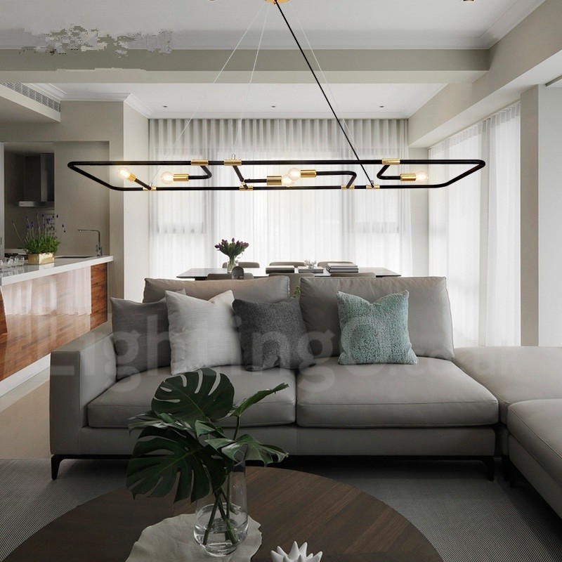 Lámpara colgante contemporánea moderna de 5 luces