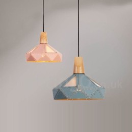 Lámpara colgante moderna contemporánea de una sola luz en varios colores