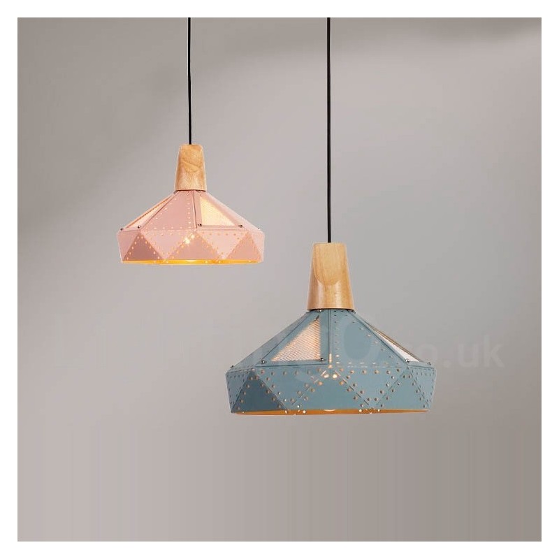 Lámpara colgante moderna contemporánea de una sola luz en varios colores