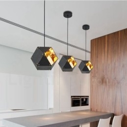 Lámpara colgante contemporánea moderna de 1 luz