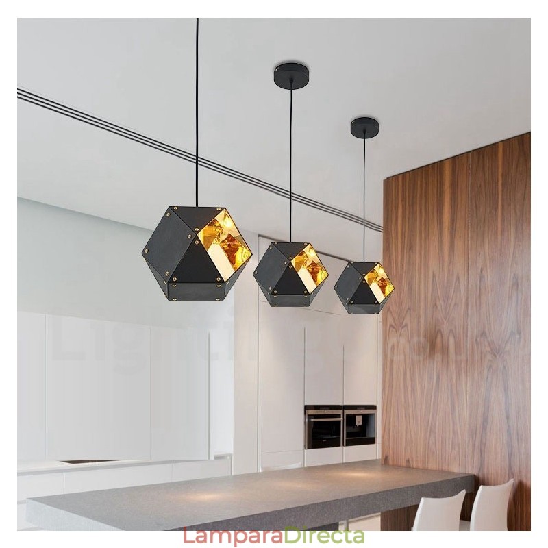 Lámpara colgante contemporánea moderna de 1 luz