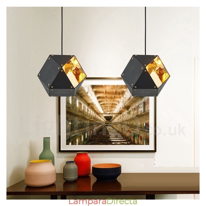 Lámpara colgante contemporánea moderna de 1 luz