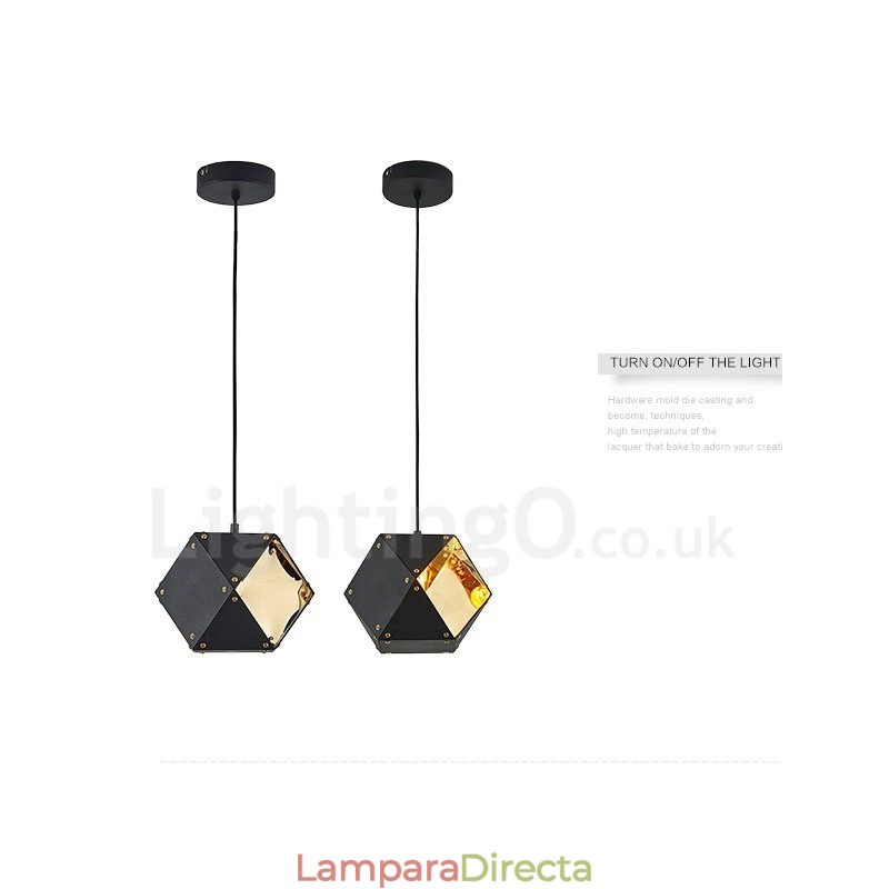 Lámpara colgante contemporánea moderna de 1 luz