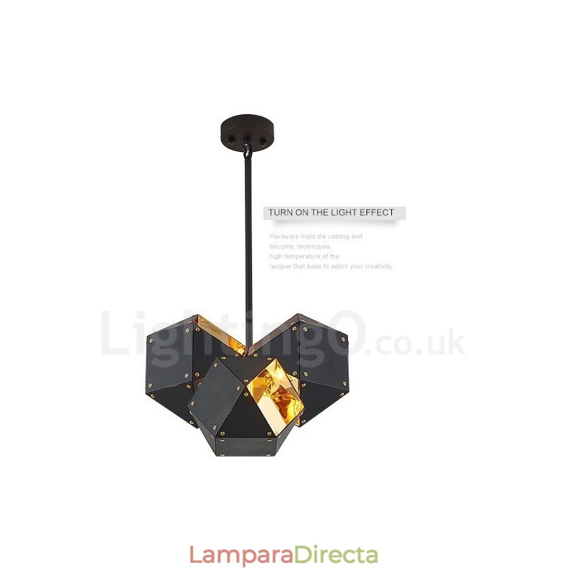 Lámpara colgante contemporánea moderna de 3 luces