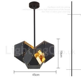 Lámpara colgante contemporánea moderna de 3 luces