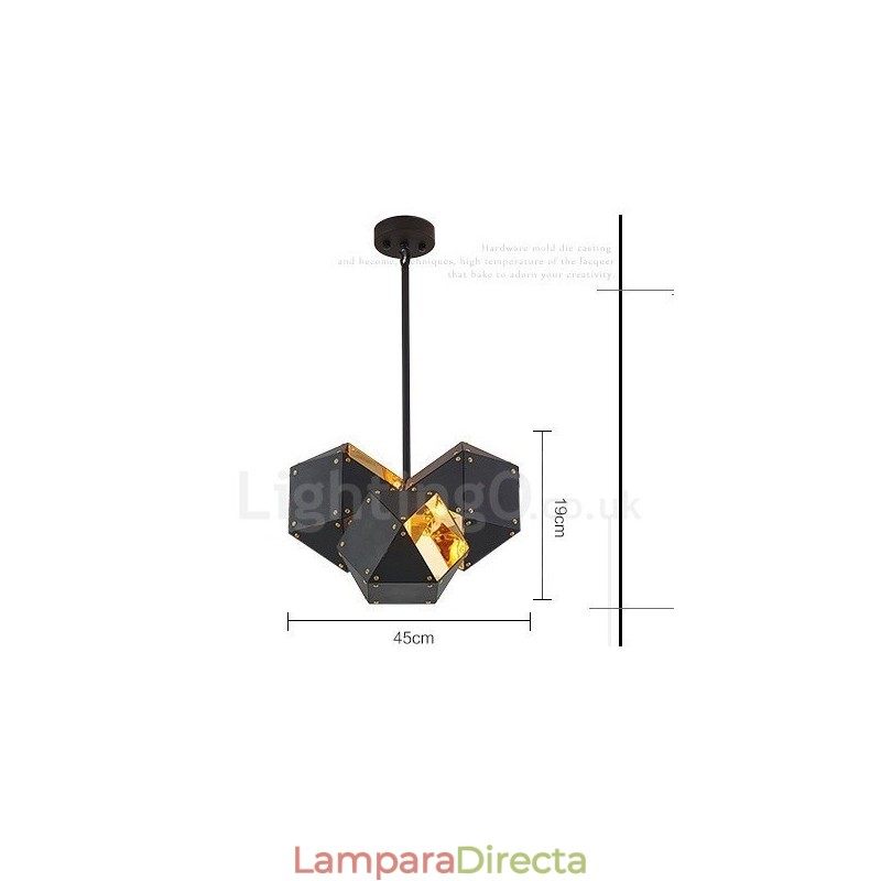 Lámpara colgante contemporánea moderna de 3 luces