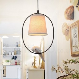 Lámpara colgante vintage rústica de 1 luz