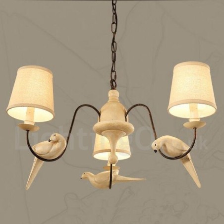 Lámpara colgante rústica vintage de 3 luces Lámpara colgante rústica vintage de 3 luces