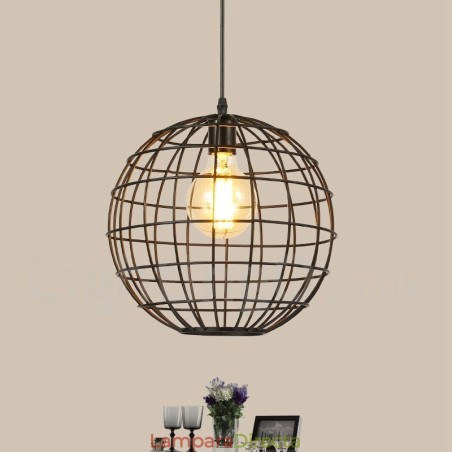 Lámpara colgante estilo globo vintage de estilo campestre Lámpara colgante estilo globo vintage de estilo campestre
