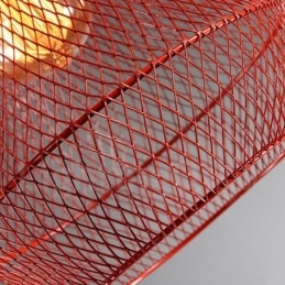Lámpara colgante rústica tipo cabaña de hormigón y metal de 1 luz
