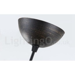 Lámpara colgante de metal retro vintage de 1 luz