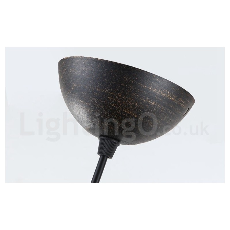 Lámpara colgante de metal retro vintage de 1 luz