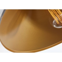 Lámpara colgante de metal retro vintage de 1 luz