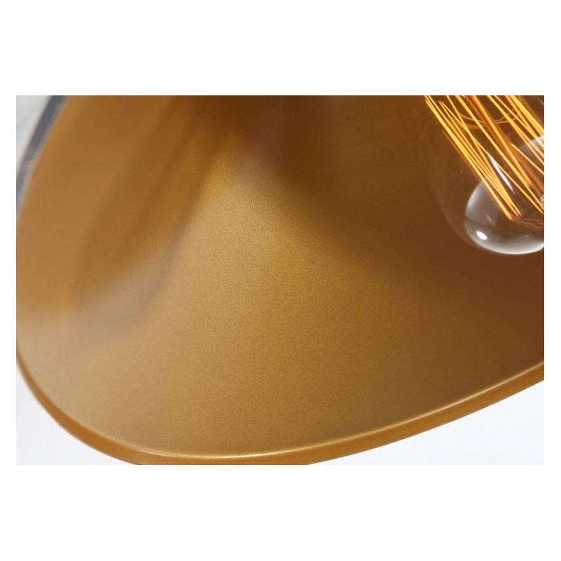 Lámpara colgante de metal retro vintage de 1 luz