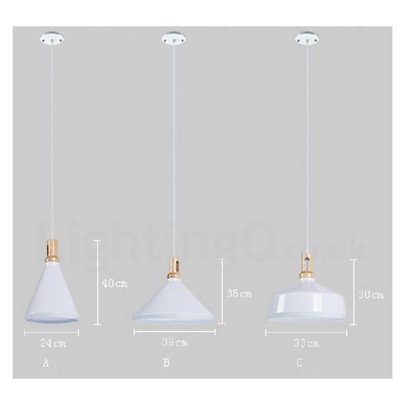 Lámpara colgante contemporánea moderna de 1 luz