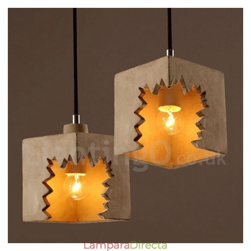 Lámpara colgante de hormigón contemporánea moderna
