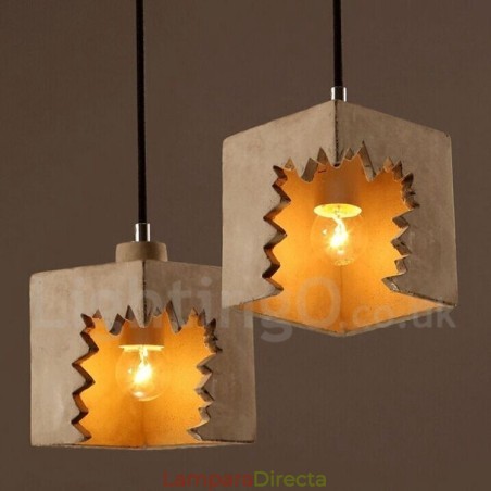 Lámpara colgante de hormigón contemporánea moderna Lámpara colgante de hormigón contemporánea moderna
