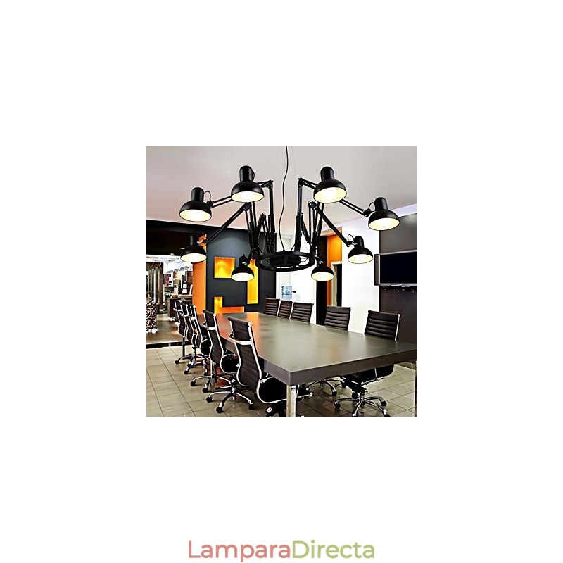 Lámpara de araña estilo mini moderna contemporánea de metal