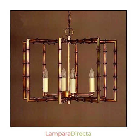 Lámpara de araña de hierro y cobre antigua, estilo rústico americano, creativa Lámpara de araña de hierro y cobre antigua, estilo rústico americano, creativa