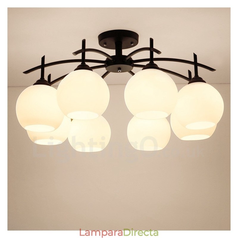 Lámpara de araña clásica tradicional integrada de 8 luces