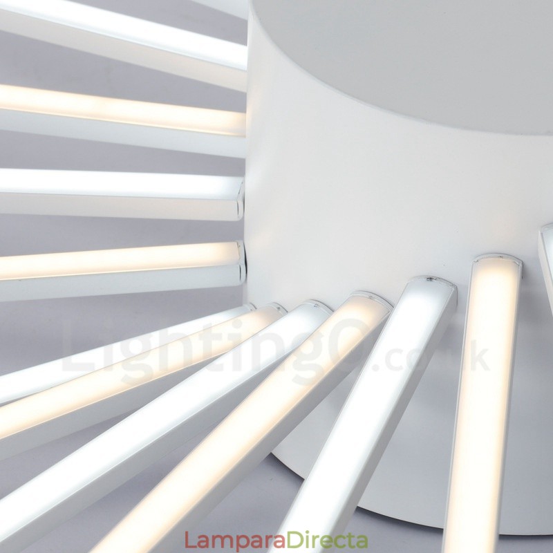 Lámpara de araña de metal integrada moderna y contemporánea de 28 luces