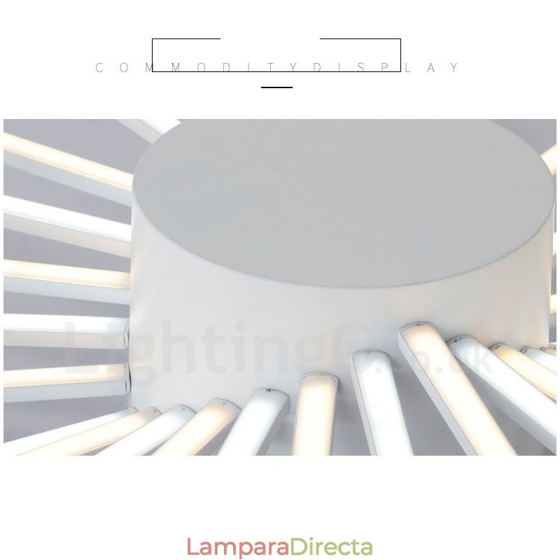 Lámpara de araña de metal integrada moderna y contemporánea de 28 luces