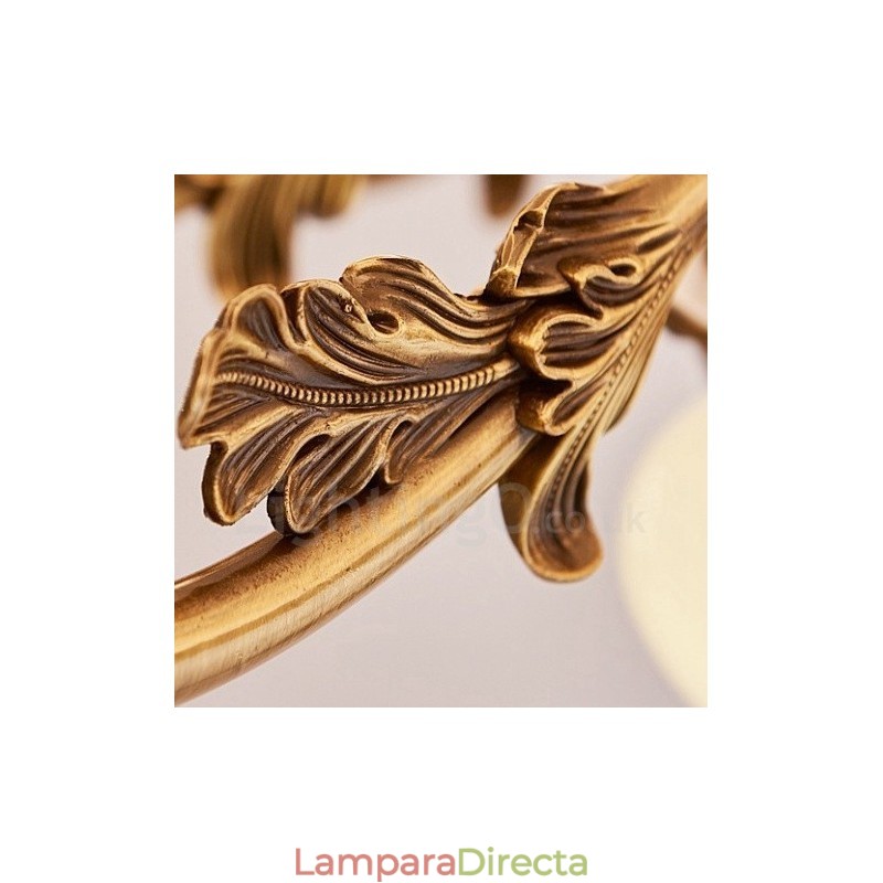 Lámpara de araña clásica tradicional de lujo de metal integrada de 15 luces