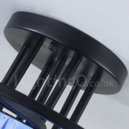 Lámpara de araña integrada de estilo mediterráneo de 9 luces