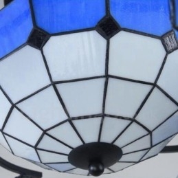 Lámpara de araña integrada de estilo mediterráneo de 9 luces