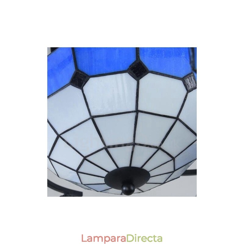 Lámpara de araña integrada de estilo mediterráneo de 9 luces