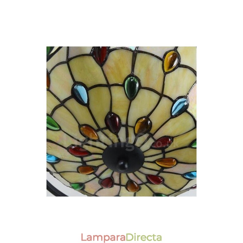 Lámpara de araña integrada de estilo mediterráneo de 9 luces