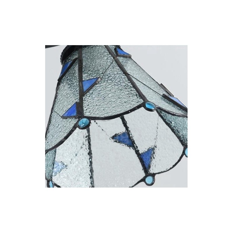 Lámpara de araña de metal integrada para baño, estilo mediterráneo, de 4 luces
