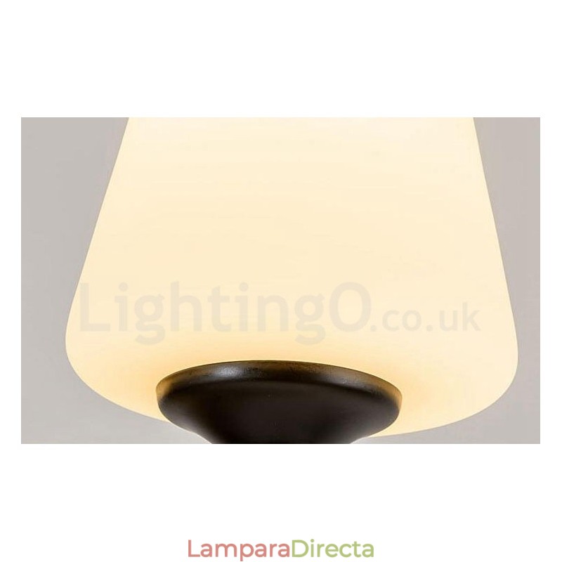 Lámpara de araña de metal integrada estilo rústico de 6 luces