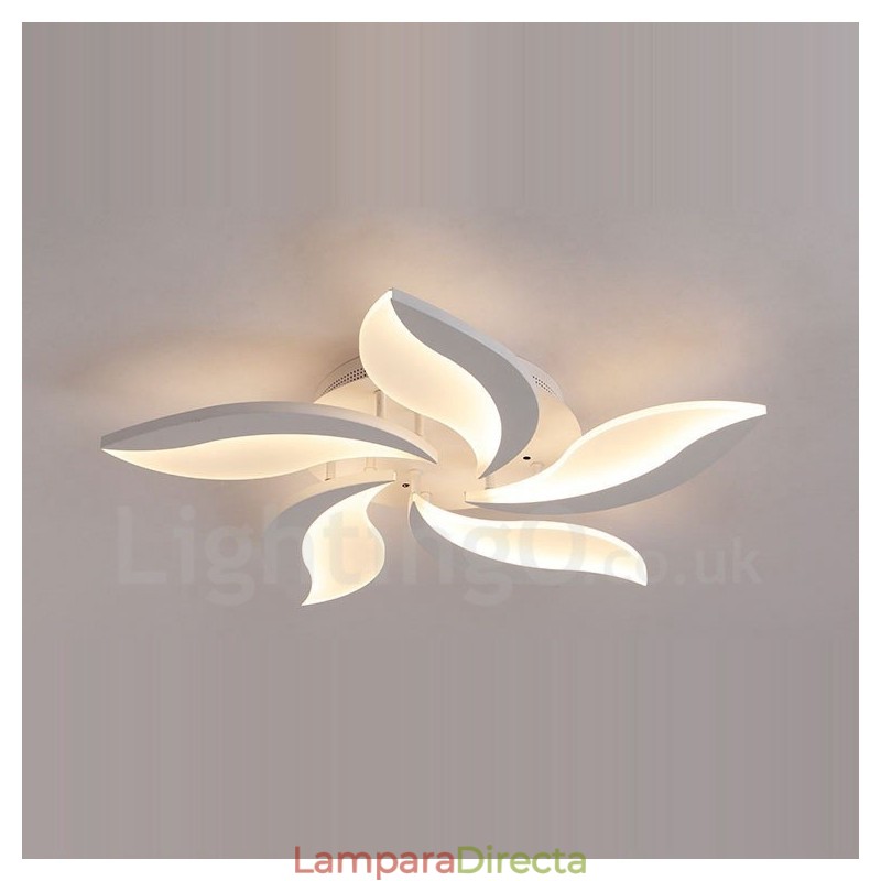 Lámpara de araña integrada contemporánea moderna de 5 luces