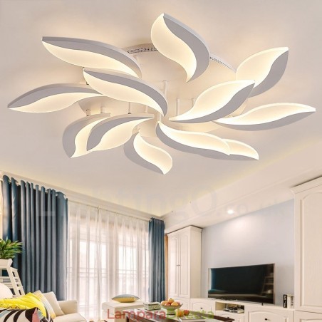 Lámpara de araña moderna contemporánea integrada de 12 luces y 108 W Lámpara de araña moderna contemporánea integrada de 12 luces y 108 W