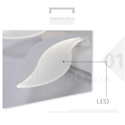 Lámpara de araña moderna contemporánea integrada de 15 luces y 128 W