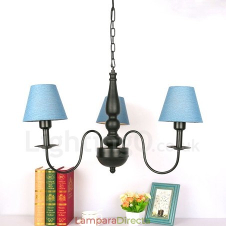 Lámpara de araña clásica tradicional de metal integrada de 3 luces Lámpara de araña clásica tradicional de metal integrada de 3 luces