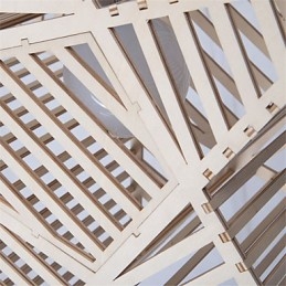 Lámpara de araña vintage de madera con forma de estrella de cinco puntas